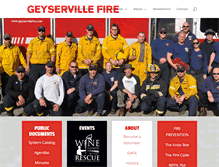 Tablet Screenshot of geyservillefire.com